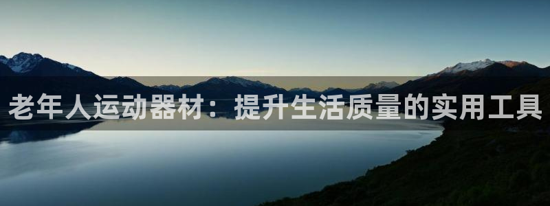 征途国际平台注册流程图：老年人运动器材：提升生活质量的实用工